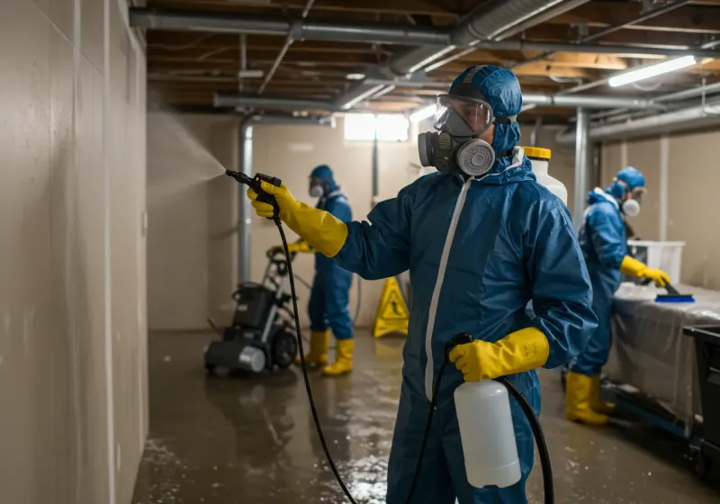 Basement Sanitization and Antimicrobial Treatment process in Irwin, SC