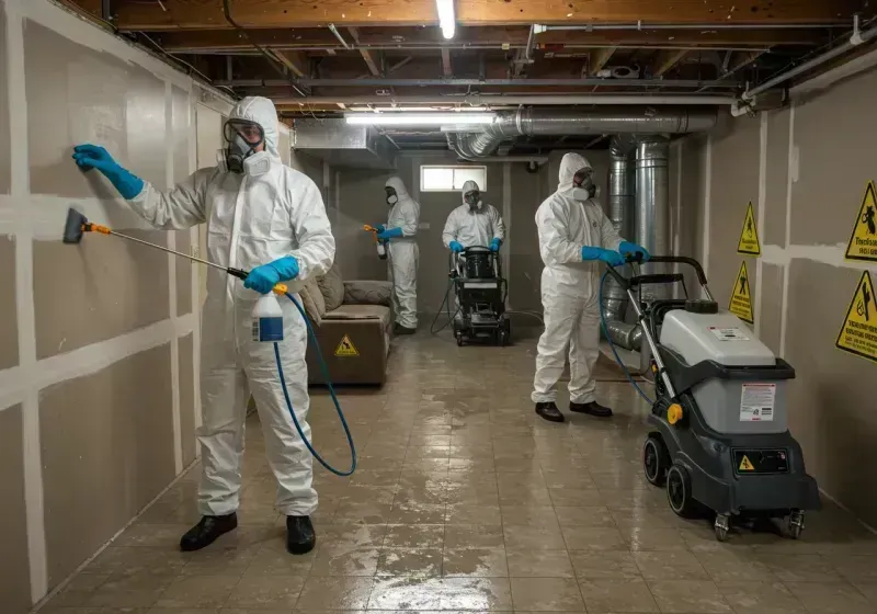 Basement Moisture Removal and Structural Drying process in Irwin, SC